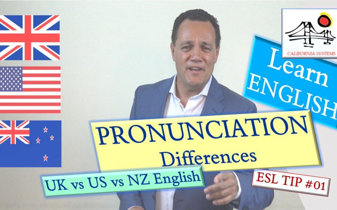 British vs American vs New Zealand English. Pronunciation differences.