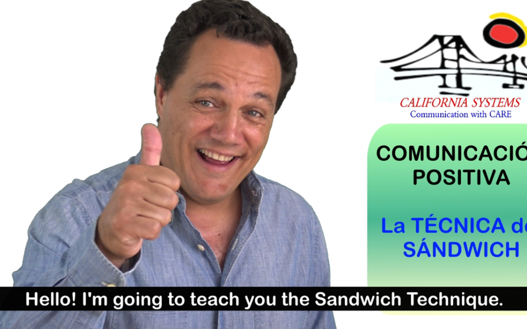 Positive Communication. The Sandwich Technique